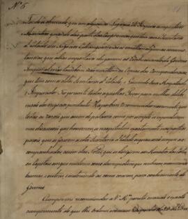 Despacho n.6 enviado por João Carlos Augusto de Oyenhausen-Gravenburg (1776-1838), Marquês de Ara...