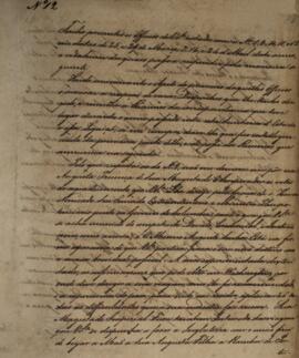 Despacho n.12 enviado por João Carlos Augusto de Oyenhausen-Gravenburg (1776-1838), Marquês de Ar...