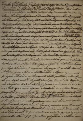Minuta de carta patente, datada de 22 de janeiro de 1829, produzida por João Carlos Augusto de Oy...