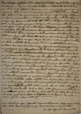 Minuta de carta patente, datada de 27 de junho de 1829, produzida por João Carlos Augusto de Oyen...