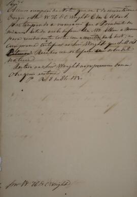 Minuta de Nota Diplomática enviada para William Henry DeCourcy Wright (1895-1864), com data de 8 ...