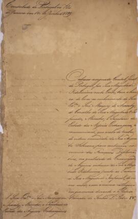 Minuta de nota enviada por João Baptista Moreira (1798 - 1865), para João Carlos Augusto de Oyenh...