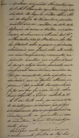 Cópia de nota diplomática enviada por Francisco Vilela Barbosa (1769-1846), Visconde e Marquês de...