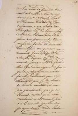 Depoimento prestado em 11 de janeiro de 1839 à Comissão Mista Brasileira e Inglesa por João Pedro...