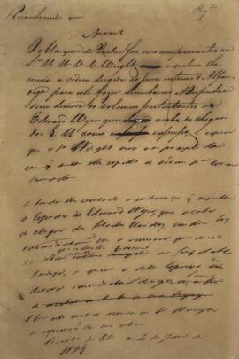 Minuta de Nota Diplomática enviada por João Severiano Maciel da Costa (1769-1833), Marquês de Que...