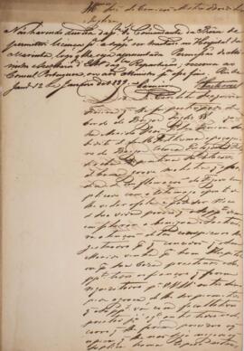 Requerimento com data de 12 de janeiro de 1839 em que D. Carlota Joaquina Ferreira solicita que s...