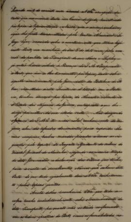 Cópia de nota diplomática enviada por Francisco Vilela Barbosa (1769-1846), Visconde de Paranaguá...