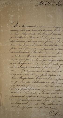 Ofício enviado por João Severiano Maciel da Costa (1769-1833), Marquês de Queluz, para Luiz José ...