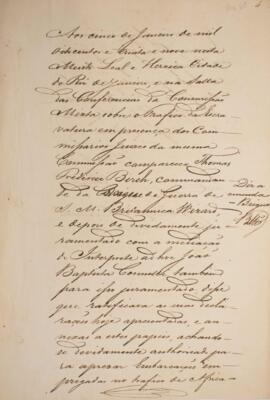 Juramento prestado à Comissão Mista Brasileira e Inglesa em 5 de janeiro de 1839 por Thomas Frede...