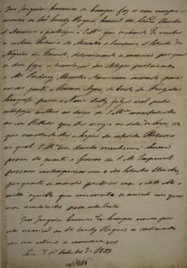 Minuta de Nota Diplomática enviada por José Joaquim Carneiro de Campos (1768-1836), Marquês de Ca...