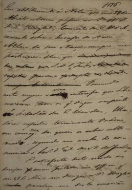 Minuta de Nota Diplomática enviada para William Henry DeCourcy Wright (1895-1864), com data de 16...