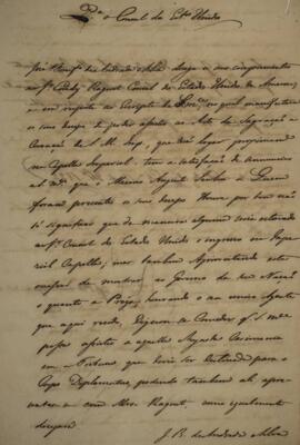 Nota Diplomática original enviada por José Bonifácio de Andrada e Silva (1763-1838) para Condy Ra...