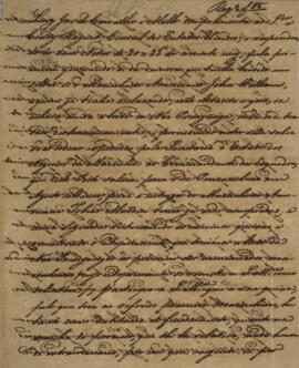 Nota Diplomática original enviada por Luís José de Carvalho e Melo (1764-1826), Visconde da Cacho...