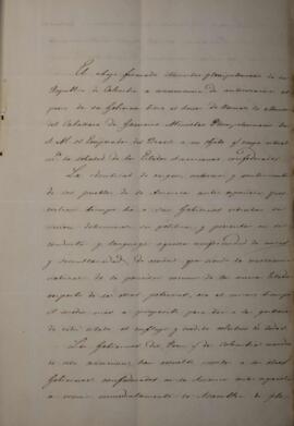 Nota Diplomática enviada por Manuel José Hurtado para Manuel Rodrigues Gameiro Pessoa (s.d.-1846)...