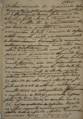 Minuta de Nota Diplomática enviada para William Henry DeCourcy Wright (1895-1864), com data de 16...