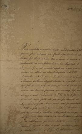 Cópia de ofício n° 31 enviado por Eustáquio Adolfo de Melo Matos (1795 - s. d.), para João Carlos...