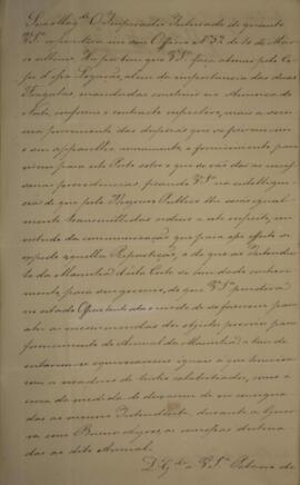 Despacho datado de 12 de maio de 1826 em que Francisco Vilela Barbosa (1769-1846), Visconde e Mar...