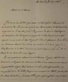 Nota Diplomática original enviada pelo Duque de Ludolf para Manuel Rodrigues Gameiro Pessoa (s.d....