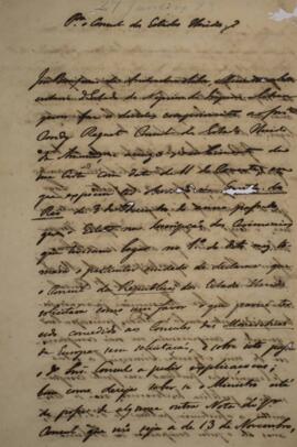 Nota Diplomática original enviada por José Bonifácio de Andrada e Silva (1763-1838) para Condy Ra...