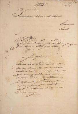 Petição de justificação datada de 12 de janeiro de 1839 e apresentada pelo advogado João Manuel P...