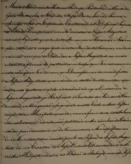 Cópia de carta enviada por Dom Pedro I (1798-1834), Imperador do Brasil, saudando e manifestando ...