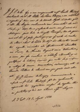 Minuta de nota diplomática assinada por José Bonifácio de Andrada e Silva (1763-1838) para Carlos...