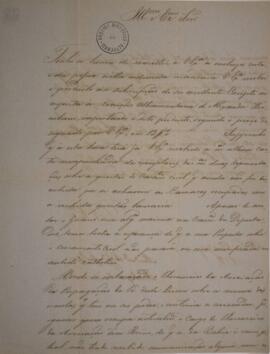 Carta original enviada pelo Arcebispo Conde de Santa Cruz, para António de Alarcão Melo Castro At...