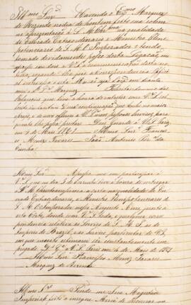 Cópia de ofício enviado por João Antônio Pereira da Cunha (1798-1834), para Francisco Muniz Tavar...
