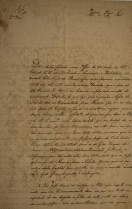 Ofício N.11 enviado por Luís de Saldanha da Gama Melo e Torres Guedes de Brito (1801–1837), Visco...