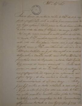 Carta original enviado pelo Arcebispo Conde de Santa Cruz, para António de Alarcão Melo Castro At...