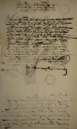 Relatório de Leonel da Gama Belles, com data de 12 de janeiro de 1713, certificando que Balthazar...