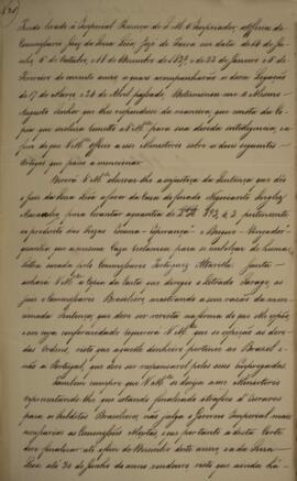 Cópia de despacho n.31 enviado por Miguel Calmon du Pin e Almeida (1794-1865), Marquês de Abrante...