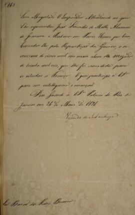 Cópia de despacho n° 162 enviado por Antônio Luiz Pereira da Cunha (1760-1837), Visconde de Inham...