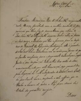 Nota diplomática enviada por Pedro de Sousa e Holstein (1781-1850), Marquês de Palmela, para Manu...