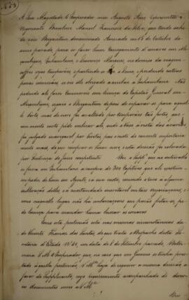 Cópia de despacho n.53 enviado por Francisco Carneiro de Campos (1765-1842), para Eustaquio Adolf...