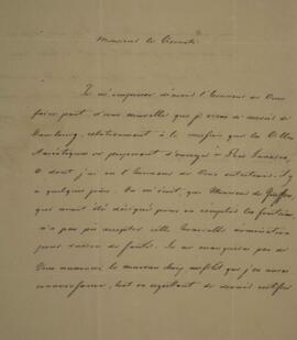 Nota diplomática enviada por V. Rumpt para Domingos Borges de Barros (1780-1855), Visconde de Ped...