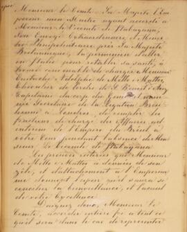 Cópia de nota diplomática datada do dia 26 de julho de 1828 informando a George Hamilton-Gordon (...