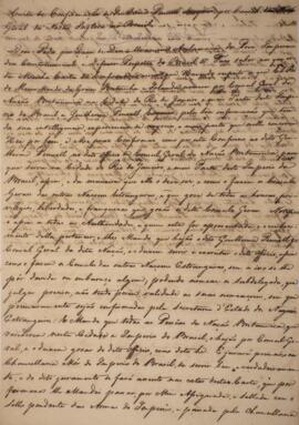 Minuta da carta patente datada do dia 28 de outubro de 1829, de João Carlos Augusto de Oyenhausen...