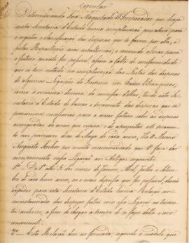 Cópia de circular datada do dia 30 de junho de 1828, em conformidade com as legações de Paris, Vi...