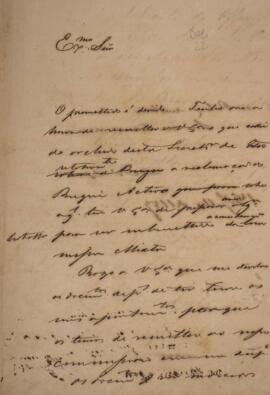 Carta com data em 1º de julho de 1859 acusando a coleta de documentos e fatos referente ao brigue...