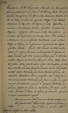 Cópia de despacho n.23 enviado por Miguel Calmon du Pin e Almeida (1794-1865), Marquês de Abrante...