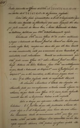 Cópia de despacho n.11 enviado por Miguel Calmon du Pin e Almeida (1794-1865), Marquês de Abrante...