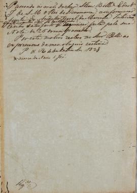 Minuta de correspondência encaminhada a Steen Andersen Bille (1751-1833), cônsul geral e encarreg...