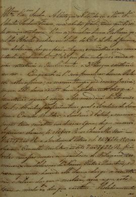 Carta de Gregório Gomes da Silva, em resposta a Silvestre Pinheiro Ferreira (1769-1846) sobre a s...