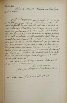 Despacho de 15 de março de 1823, do ministro José Bonifácio de Andrada e Silva (1763-1838), a Jea...