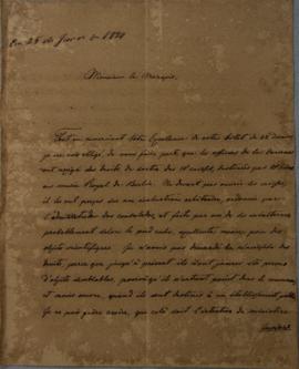 Despacho de 24 de janeiro de 1828, de D’Olfers, encarregado dos negócios da Prússia, dirigido a J...