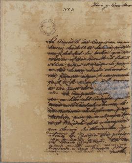 Ofício enviado por Lucas José Obes (1782-1838) para José Bonifácio de Andrada e Silva (1763-1838)...