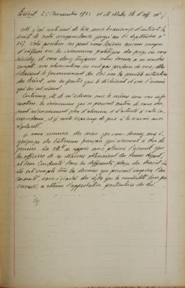 Ofício nº 8, de 25 de novembro de 1822, de Visconde de Montmorency, ministro das relações exterio...