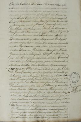 Ata de 13 de novembro de 1824 da seção parlamentar de Montevidéu, aprovando atos e normas parlame...