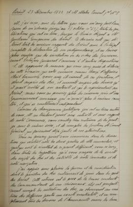 Ofício nº 8 de 23 de dezembro de 1822, do Visconde de Montmorency, ministro das relações exterior...